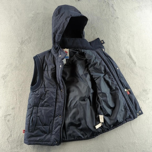 Canada Olympic Team Jacket Mens Small Blue Turin 2006 Hooded Puffer Vest HBC - Picture 3 of 12